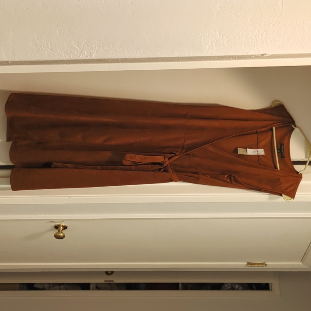 Vegan suede Banana Republic dress